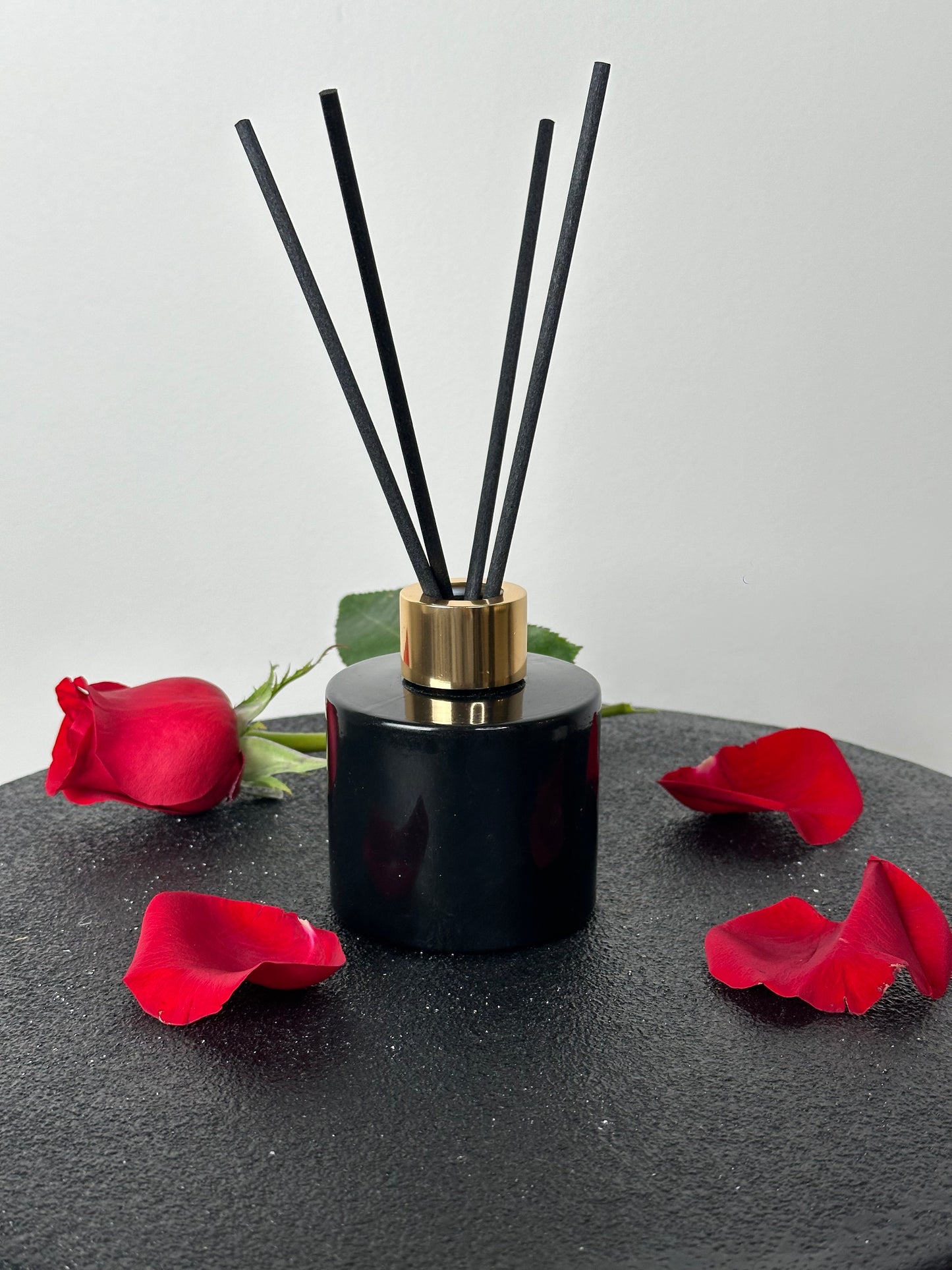 Sugar Shay - Luxury Perfume Inspired Reed Diffuser (Black On Gold Bottle)